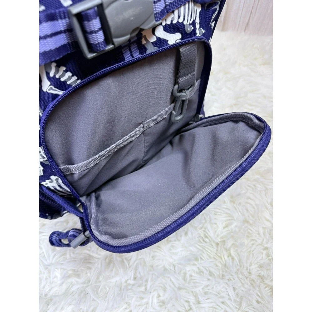 Pottery Barn Kids Mackenzie Navy Dinosaur Bones Glow in the Dark Travel Backpack